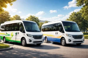 Electric Mini Bus vs. Diesel Mini Bus