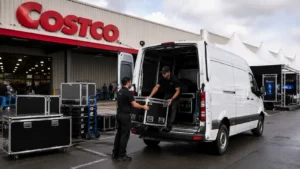 Costco Van Hire for Exhibition Equipment Transport