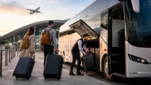 Coach to Luton Airport with Large Suitcases